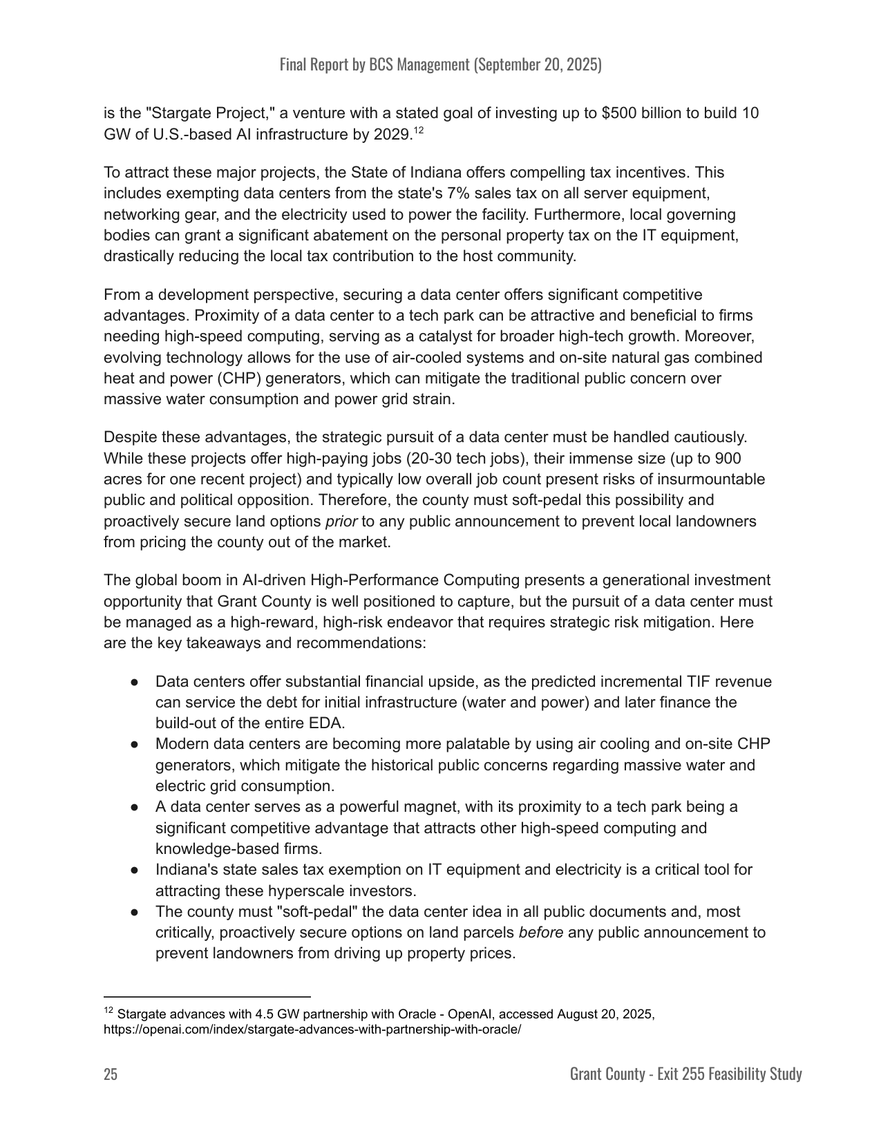 Page 26 of the Exit 255 Economic Development Feasibility Study