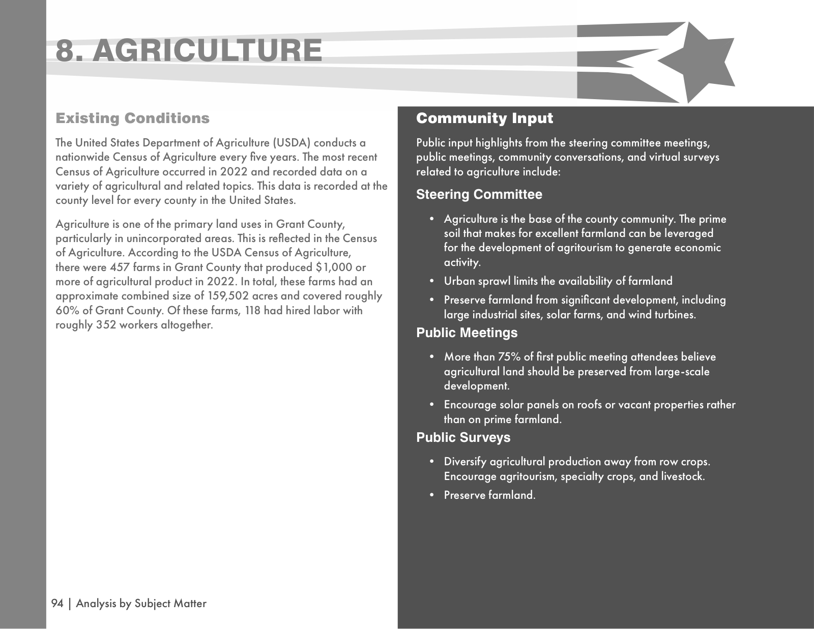 Page 94 of the Grant County Comprehensive Plan